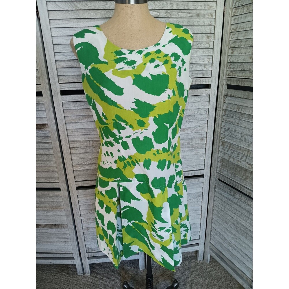 Vintage Liberty Circle Romper Shift Dress 1960/70s A-Line Abstract Botanical EUC